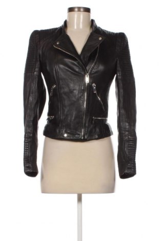 Γυναικείο δερμάτινο μπουφάν Zara Trafaluc, Μέγεθος M, Χρώμα Μαύρο, Τιμή 39,59 €