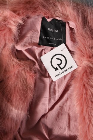 Γυναικείο παλτό Bershka, Μέγεθος XS, Χρώμα Ρόζ , Τιμή 31,77 €