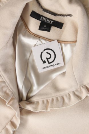 Дамско палто DKNY, Размер XS, Цвят Екрю, Цена 152,00 лв.