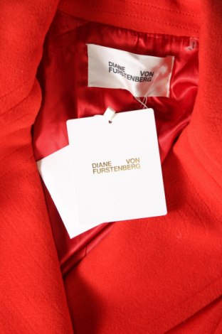 Damski płaszcz Diane Von Furstenberg, Rozmiar XS, Kolor Czerwony, Cena 3 302,50 zł