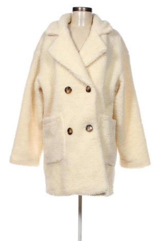 Γυναικείο παλτό Pretty Little Thing, Μέγεθος L, Χρώμα Εκρού, Τιμή 22,50 €