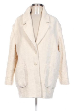 Palton de femei Promod, Mărime M, Culoare Ecru, Preț 84,47 Lei
