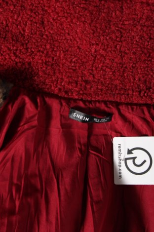 Дамско палто SHEIN, Размер M, Цвят Червен, Цена 26,24 лв.