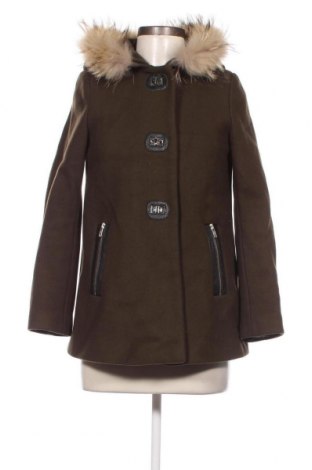 Дамско палто Sandro, Размер S, Цвят Зелен, Цена 112,00 лв.