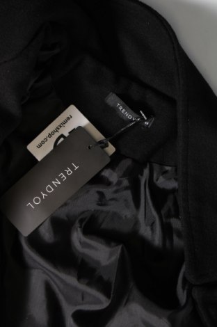 Дамско палто Trendyol, Размер M, Цвят Черен, Цена 46,08 лв.