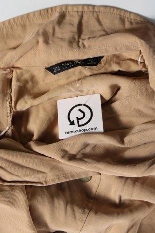 Дамско палто Zara, Размер S, Цвят Бежов, Цена 15,60 лв.