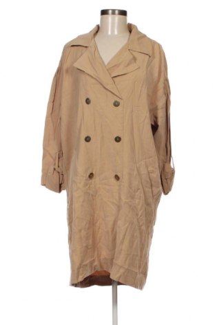 Дамско палто Zara, Размер S, Цвят Бежов, Цена 10,14 лв.