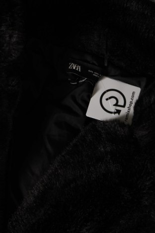 Дамско палто Zara, Размер L, Цвят Черен, Цена 24,50 лв.