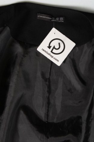 Γυναικείο σακάκι Atmosphere, Μέγεθος XS, Χρώμα Μαύρο, Τιμή 12,83 €
