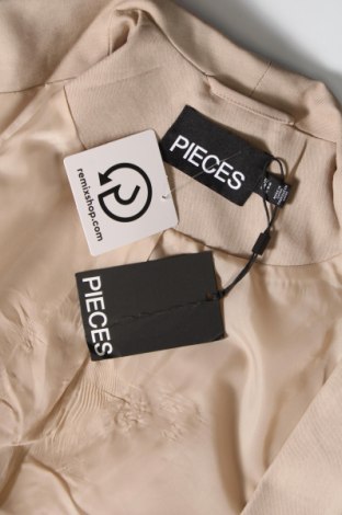 Γυναικείο σακάκι Pieces, Μέγεθος S, Χρώμα  Μπέζ, Τιμή 42,27 €