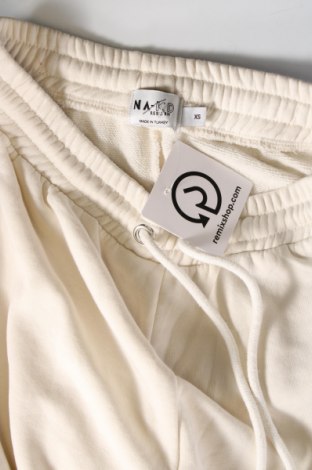 Γυναικείο αθλητικό παντελόνι NA-KD, Μέγεθος XS, Χρώμα Λευκό, Τιμή 12,37 €