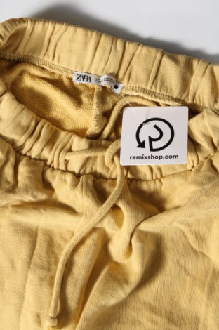 Γυναικείο αθλητικό παντελόνι Zara, Μέγεθος M, Χρώμα Κίτρινο, Τιμή 12,37 €