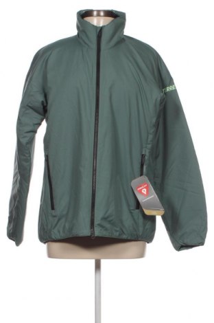 Γυναικείο μπουφάν Adidas, Μέγεθος L, Χρώμα Πράσινο, Τιμή 36,24 €