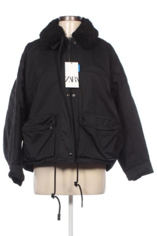 Дамско яке Zara, Размер XS, Цвят Черен, Цена 39,36 лв.