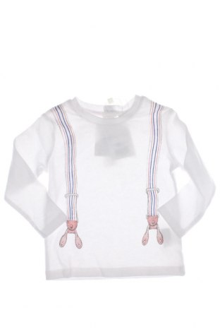 Dziecięca bluzka Fagottino By Oviesse, Rozmiar 9-12m/ 74-80 cm, Kolor Biały, Cena 19,67 zł