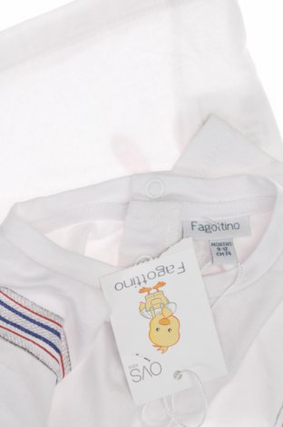 Dziecięca bluzka Fagottino By Oviesse, Rozmiar 9-12m/ 74-80 cm, Kolor Biały, Cena 19,67 zł