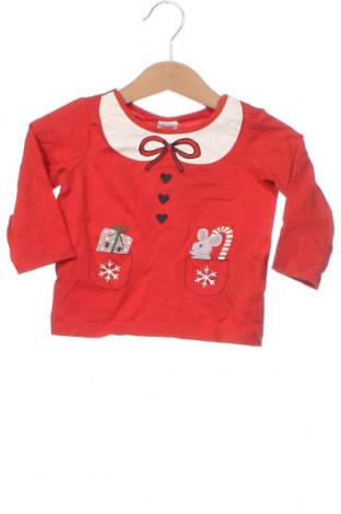 Детска блуза H&M, Размер 6-9m/ 68-74 см, Цвят Червен, Цена 3,05 лв.