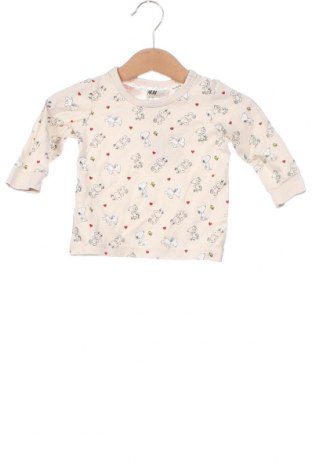 Bluză pentru copii H&M, Mărime 2-3m/ 56-62 cm, Culoare Bej, Preț 29,92 Lei