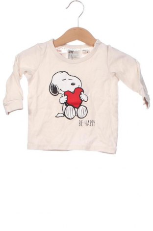 Bluză pentru copii H&M, Mărime 2-3m/ 56-62 cm, Culoare Bej, Preț 16,16 Lei