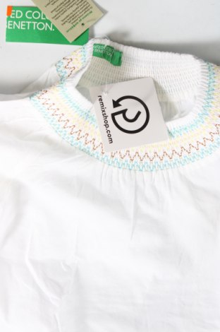 Dziecięca bluzka United Colors Of Benetton, Rozmiar 3-4y/ 104-110 cm, Kolor Biały, Cena 125,28 zł