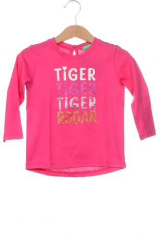Детска блуза United Colors Of Benetton, Размер 12-18m/ 80-86 см, Цвят Розов, Цена 11,75 лв.