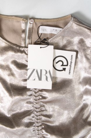 Kinder Shirt Zara, Größe 11-12y/ 152-158 cm, Farbe Silber, Preis 5,38 €