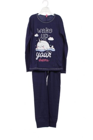 Kinder Pyjama  Lina Pink, Größe 9-10y/ 140-146 cm, Farbe Blau, Preis € 9,11