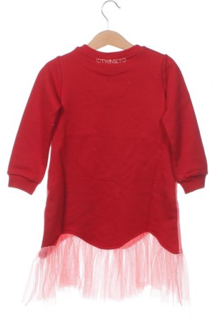 Dziecięca sukienka TWINSET, Rozmiar 2-3y/ 98-104 cm, Kolor Czerwony, Cena 301,81 zł