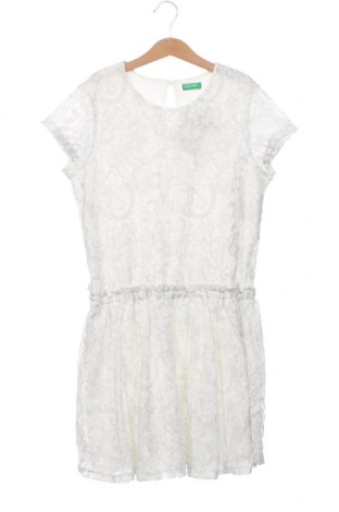 Kinderkleid United Colors Of Benetton, Größe 12-13y/ 158-164 cm, Farbe Weiß, Preis 23,20 €