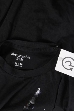 Παιδικό μπλουζάκι Abercrombie Kids, Μέγεθος 15-18y/ 170-176 εκ., Χρώμα Μαύρο, Τιμή 9,90 €