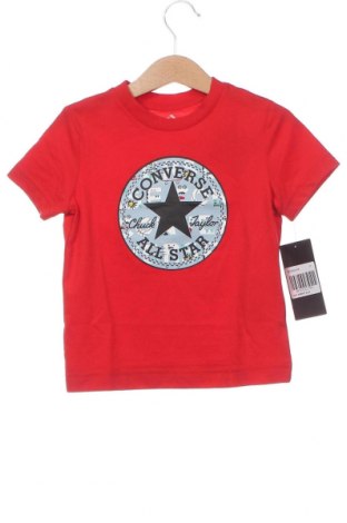 Детска тениска Converse, Размер 2-3y/ 98-104 см, Цвят Червен, Цена 59,00 лв.