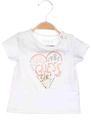 Dziecięcy T-shirt Guess, Rozmiar 3-6m/ 62-68 cm, Kolor Biały, Cena 37,32 zł