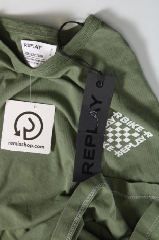 Dziecięcy T-shirt Replay, Rozmiar 9-10y/ 140-146 cm, Kolor Zielony, Cena 116,37 zł