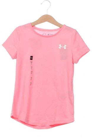 Детска тениска Under Armour, Размер 7-8y/ 128-134 см, Цвят Розов, Цена 47,79 лв.