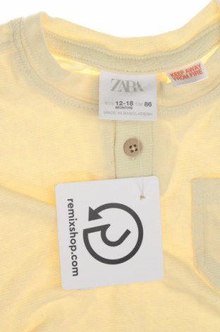 Detské tričko Zara, Veľkosť 12-18m/ 80-86 cm, Farba Žltá, Cena  6,14 €