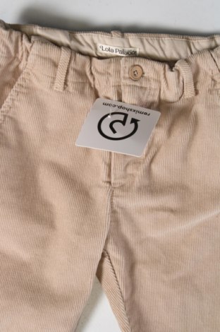 Pantaloni de catifea reiată, pentru copii Lola Palacios, Mărime 18-24m/ 86-98 cm, Culoare Bej, Preț 38,21 Lei