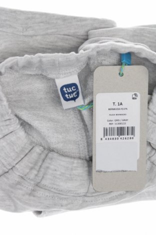 Παιδικό κοντό παντελόνι Tuc Tuc, Μέγεθος 9-12m/ 74-80 εκ., Χρώμα Γκρί, Τιμή 11,34 €