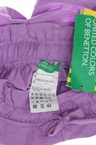 Παιδικό κοντό παντελόνι United Colors Of Benetton, Μέγεθος 4-5y/ 110-116 εκ., Χρώμα Βιολετί, Τιμή 10,90 €