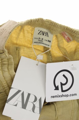 Detské krátke nohavice  Zara, Veľkosť 2-3y/ 98-104 cm, Farba Žltá, Cena  8,76 €