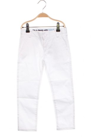 Детски панталон Boboli, Размер 3-4y/ 104-110 см, Цвят Бял, Цена 33,00 лв.