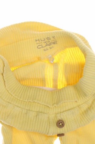 Kinderhose Hust & Claire, Größe 2-3m/ 56-62 cm, Farbe Gelb, Preis 3,94 €