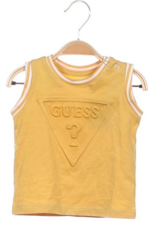 Μπλουζάκι αμάνικο παιδικό Guess, Μέγεθος 3-6m/ 62-68 εκ., Χρώμα Κίτρινο, Τιμή 9,07 €