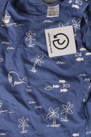 Μπλουζάκι αμάνικο παιδικό H&M, Μέγεθος 9-12m/ 74-80 εκ., Χρώμα Μπλέ, Τιμή 6,00 €