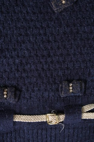 Детски пуловер, Размер 7-8y/ 128-134 см, Цвят Син, Цена 8,60 лв.