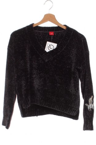 Детски пуловер S.Oliver, Размер 10-11y/ 146-152 см, Цвят Черен, Цена 8,48 лв.