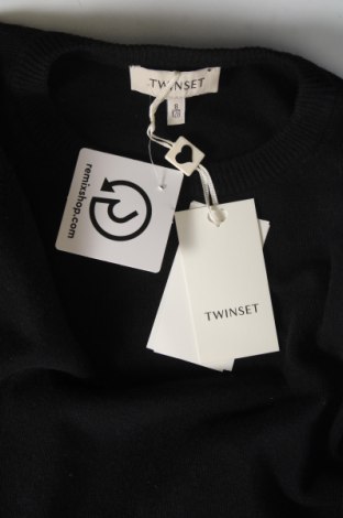 Детски пуловер TWINSET, Размер 7-8y/ 128-134 см, Цвят Черен, Цена 55,35 лв.