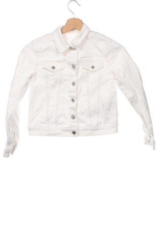 Детско дънково яке H&M, Размер 9-10y/ 140-146 см, Цвят Бял, Цена 18,39 лв.