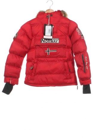 Dziecięca kurtka Geographical Norway, Rozmiar 9-10y/ 140-146 cm, Kolor Czerwony, Cena 548,72 zł