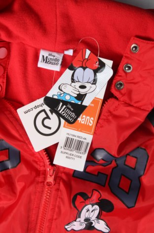 Παιδικό μπουφάν Minnie Mouse, Μέγεθος 3-4y/ 104-110 εκ., Χρώμα Κόκκινο, Τιμή 16,68 €