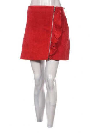 Δερμάτινη φούστα Mango, Μέγεθος L, Χρώμα Κόκκινο, Τιμή 72,37 €